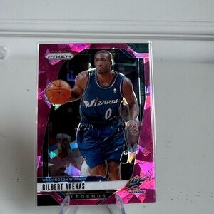 2024 2025 Panini Prizm Gilbert Arenas Pink Cracked Ice Prizm. Mint condition